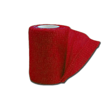 Benda elastica coesiva tnt 4,5 m x 7,5 cm - rossa - conf. 10 pz.