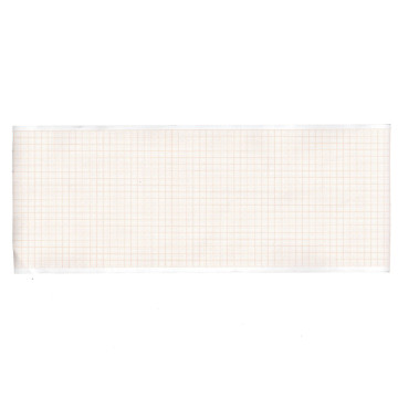 Carta termica ecg 108x23 mmxm - rotolo griglia arancio - 10 rotoli