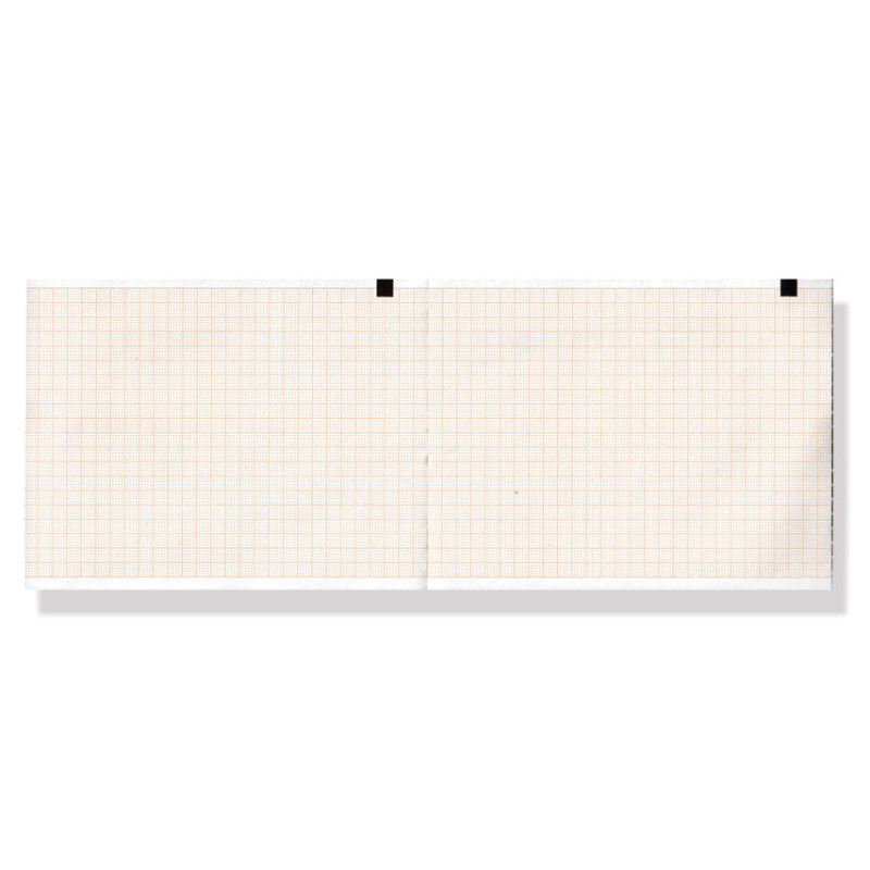Carta termica ecg 110x140 mmxm - pacco griglia arancio - conf. 25 pacchi Carta termica ecg 110x140 mmxm - pacco griglia arancio - conf. 25 pacchi