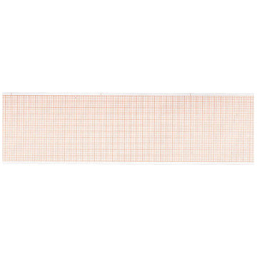 Carta termica ecg 110x25 mmxm - rotolo griglia arancio - conf. 10 rotoli
