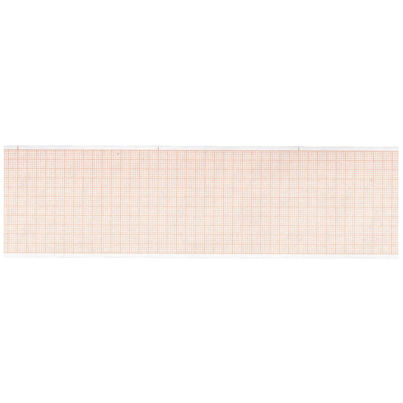 Carta termica ecg 112x25 mmxm - rotolo griglia arancio - conf. 10 rotoli Carta termica ecg 112x25 mmxm - rotolo griglia arancio - conf. 10 rotoli