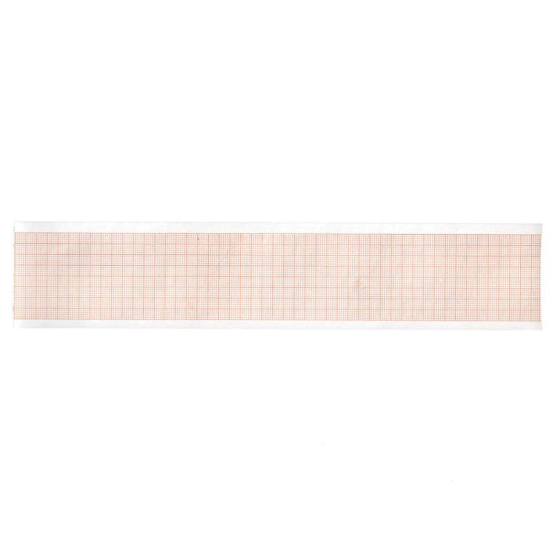 Carta termica ecg 50x23 mmxm - rotolo griglia arancio - 20 rotoli Carta termica ecg 50x23 mmxm - rotolo griglia arancio - 20 rotoli