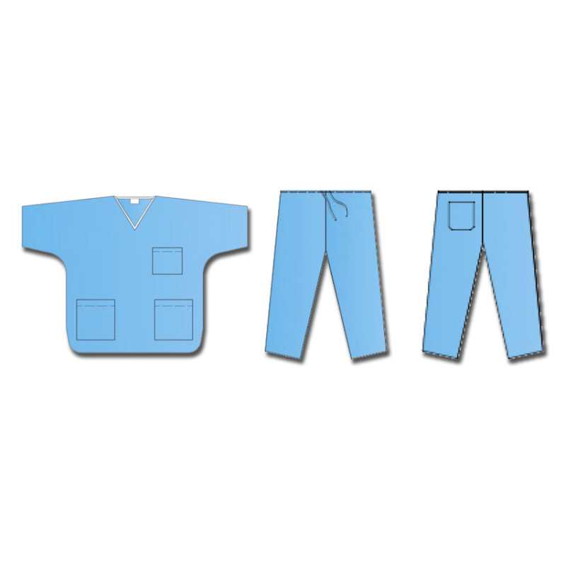 Uniforme tnt casacca e pantaloni - Taglia XL - Conf.50 pz. Uniforme tnt casacca e pantaloni - Taglia XL - Conf.50 pz.