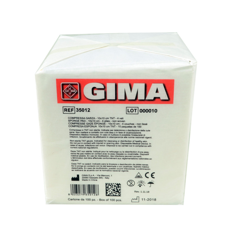 Compressa Garza 10x10cm TNT - 10 pacchi da 100 Compressa Garza 10x10cm TNT - 10 pacchi da 100