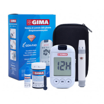 KIT COMPLETO GLUCOMETRO GIMA mg/dl