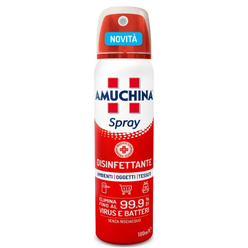 Amuchina Spray Disinfettante Virucida Battericida e Fungicida per ambienti oggetti e tessuti - 100 ml