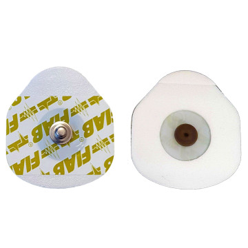 Elettrodi Fiab F9089/100 monouso pregellati ovali 40x36 clip in Ag-Ag/Cl in FOAM per adulti - Conf.100 pz.
