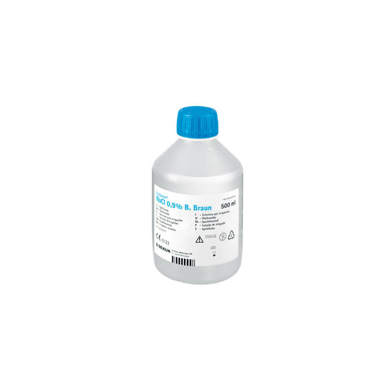 Soluzione salina sterile B-Braun Ecotainer - 500 ml - Confezione singola Soluzione salina sterile B-Braun Ecotainer - 500 ml - Confezione singola