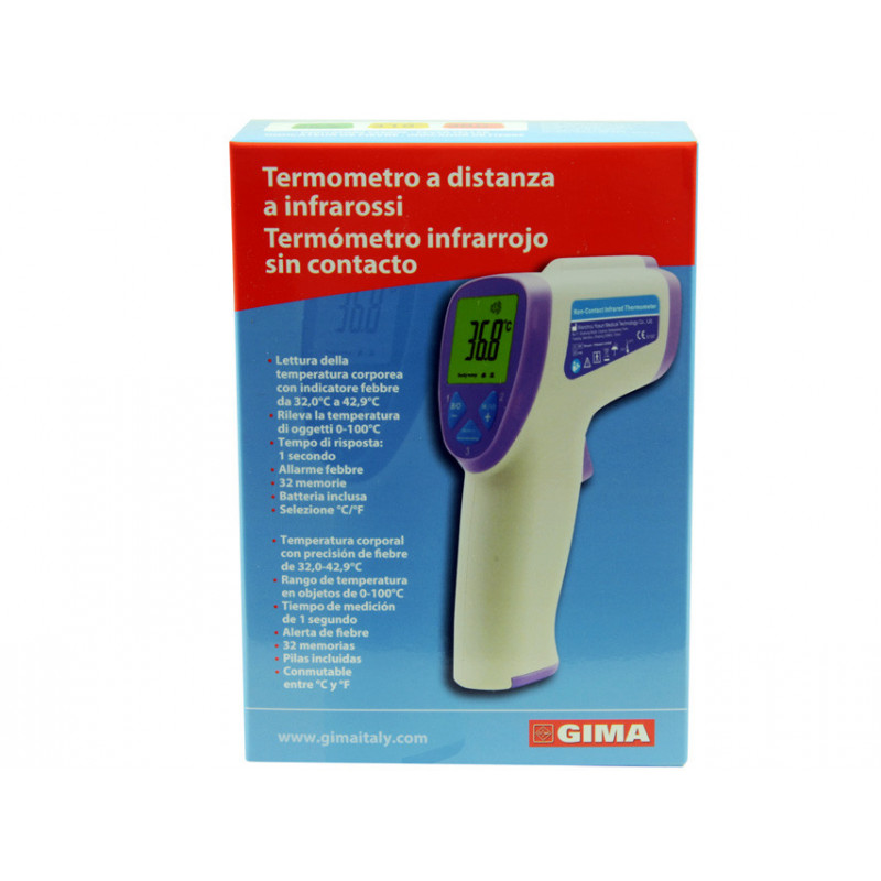 Termometro febbre infrarossi 2 in 1 Termoscanner professionale per