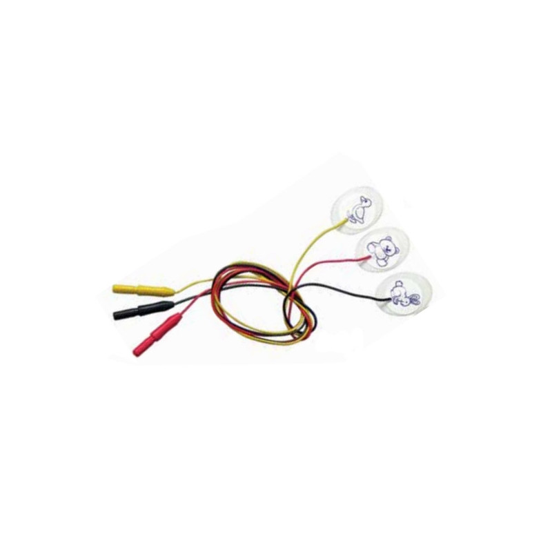 Elettrodi foam monouso 23-30 mm ovali con cavo 50cm - pediatrici - conf. 150 pz. Elettrodi foam monouso 23-30 mm ovali con cavo 50cm - pediatrici - conf. 150 pz.