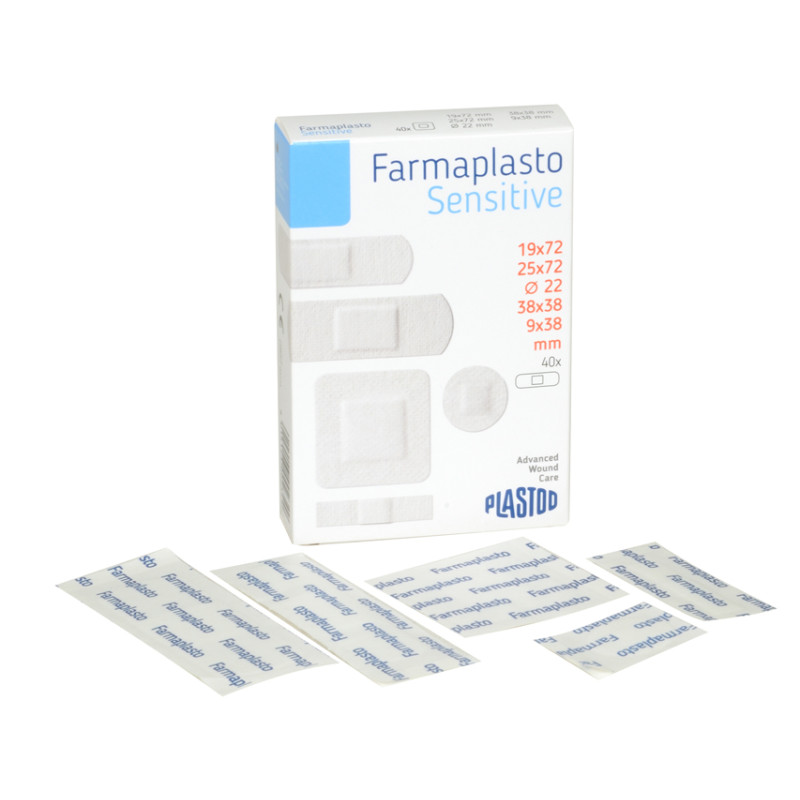 Cerotti ipoallergenici per pelli sensibili 5 misure assortite - scatola da 40 pz. Cerotti ipoallergenici per pelli sensibili 5 misure assortite - scatola da 40 pz.