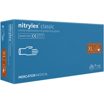 Guanti in nitrile senza polvere Nitrylex Classic - extra large - conf. 100 pz.