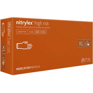 Guanti nitrile nitrylex orange - extra large - conf. 100 pz.