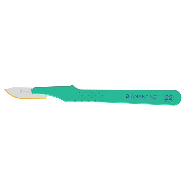 Bisturi diamantine lama inox n.22 - sterile - conf. 10 pz. Bisturi diamantine lama inox n.22 - sterile - conf. 10 pz.