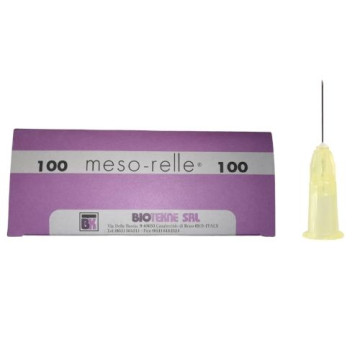 Ago filler luer 30g 0,30x25 mm - giallo - conf. 100 pz.