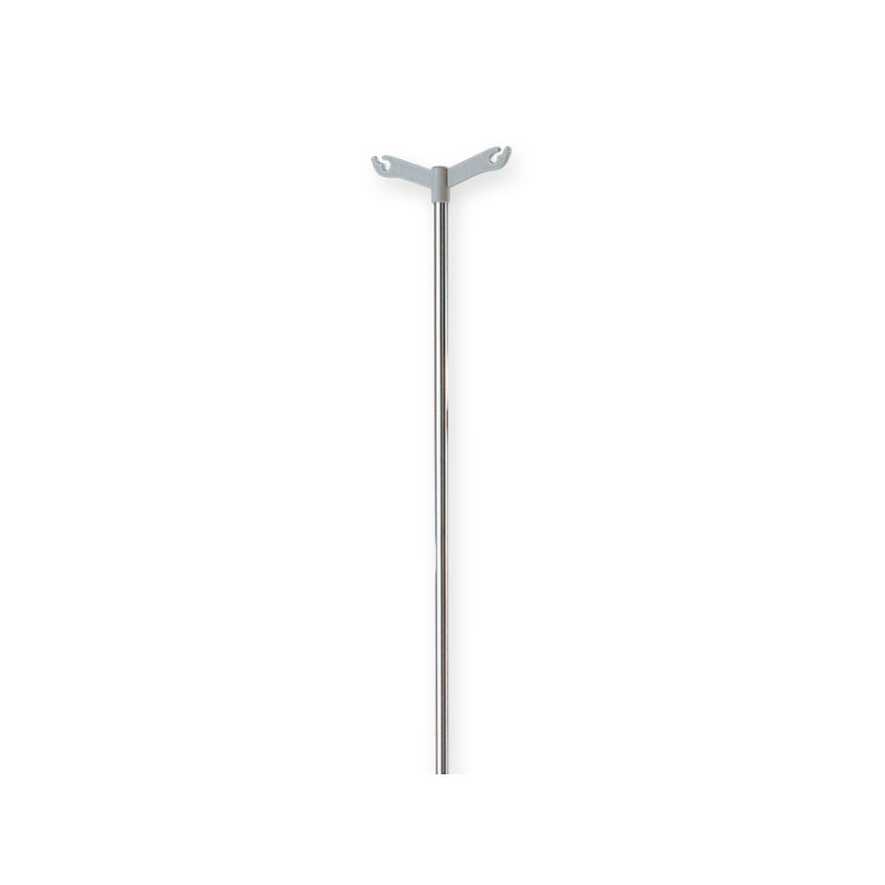 Asta portaflebo con gancio - 1 pz. Asta portaflebo con gancio - 1 pz.