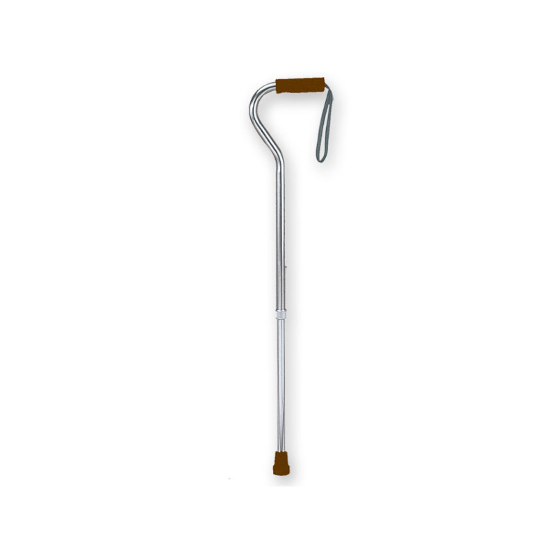 Bastone alluminio con manico curvo - 1 pz. Bastone alluminio con manico curvo - 1 pz.