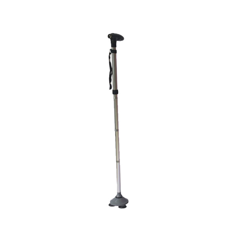 Bastone con ventose e luce led - argento - 1 pz. Bastone con ventose e luce led - argento - 1 pz.