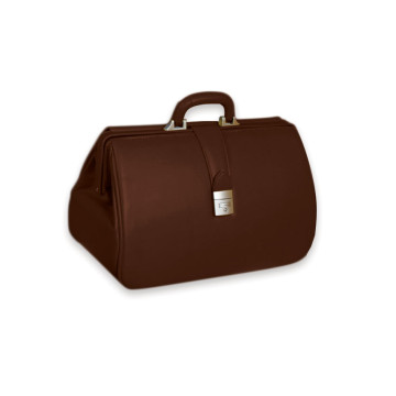 BORSA MEDICO DOTTORE IN SKAY SIMILPELLE SUPERTEXAS - 42x21xh.25cm - cognac