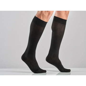 Gambaletto cotone unisex - xl - media compressione - nero - 1 paio