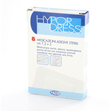 Medicazione adesiva sterile 10x12,5 Hypordress cm - conf. 5 pz.
