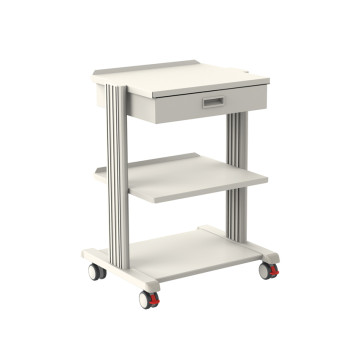 Carrello smart - 2 ripiani 50x42 cm + base + cassetto - 1 pz.