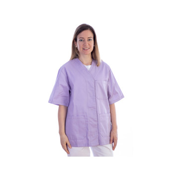 Casacca con bottoni-cotone/pol.-donna xl viola - 1 pz.