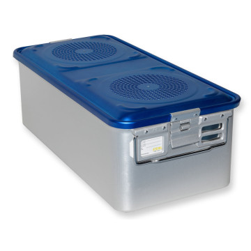 Container con filtro grande h200 mm - blu forato - 1 pz.