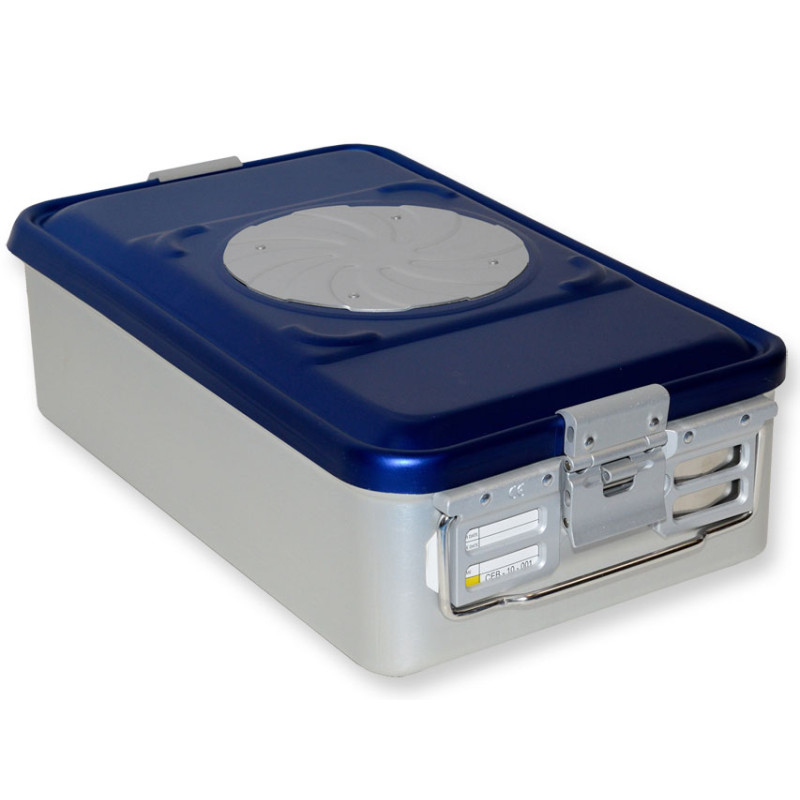 Container con valvola medio h135 mm - blu forato - 1 pz. Container con valvola medio h135 mm - blu forato - 1 pz.