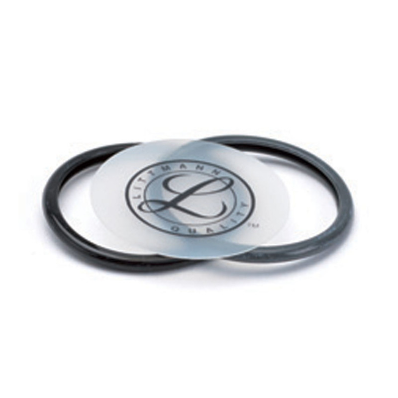 Kit littmann 40012: membrana+2 anelli per pediatric-nero - 1 kit Kit littmann 40012: membrana+2 anelli per pediatric-nero - 1 kit