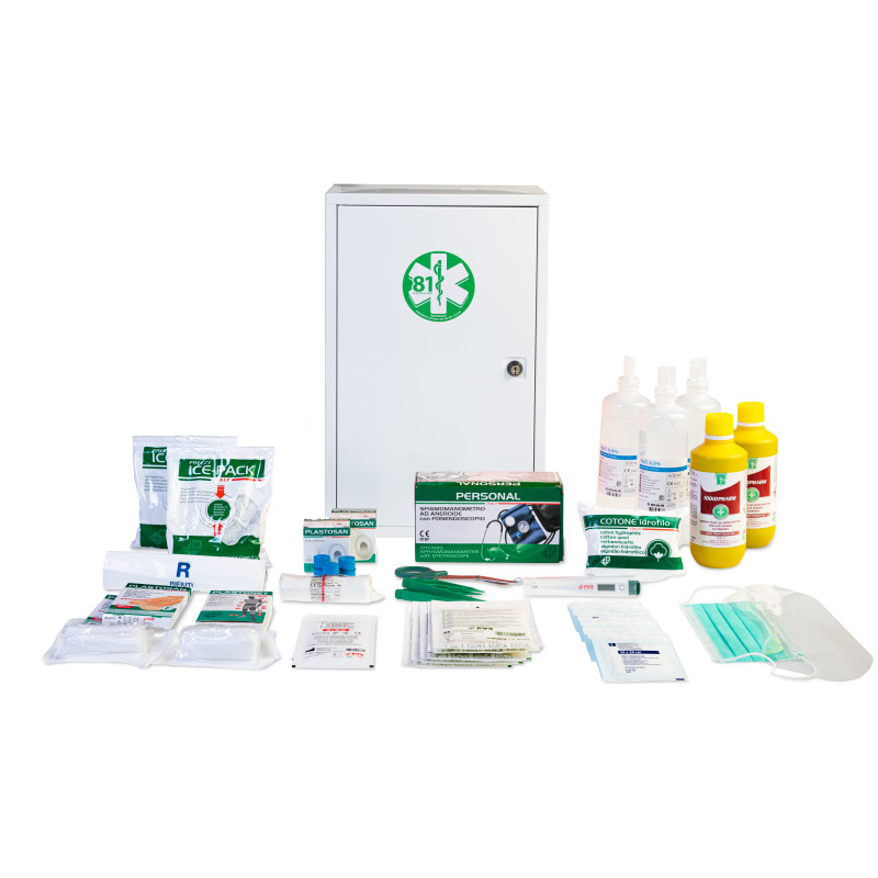 Kit pronto soccorso all. 1 - armadietto metallo - 1 pz. Kit pronto soccorso all. 1 - armadietto metallo - 1 pz.