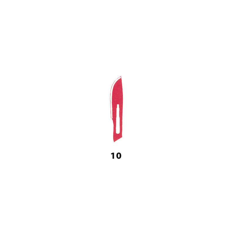 Lame gima inox n. 10 sterili - conf. 100 pz. Lame gima inox n. 10 sterili - conf. 100 pz.