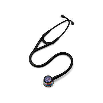 Littmann cardiology iv - 6165 - nero - finiture arcobaleno - 1 pz.