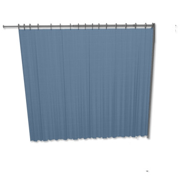 Tenda in Trevira per separè da parete 225 x 180 cm - blu