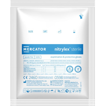 Guanti in nitrile sterili Nitrylex - tg.M - 1 paio in confezione singola