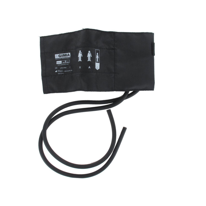 Bracciale pediatrico + polmone 2 tubi 35x11 cm -nylon nero - 1 pz. Bracciale pediatrico + polmone 2 tubi 35x11 cm -nylon nero - 1 pz.
