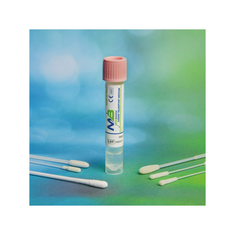 Tampone FOAM FINE con provetta e terreno Amies liquido 1ml uso uretrale conf. 100 pz Tampone FOAM FINE con provetta e terreno Amies liquido 1ml uso uretrale conf. 100 pz