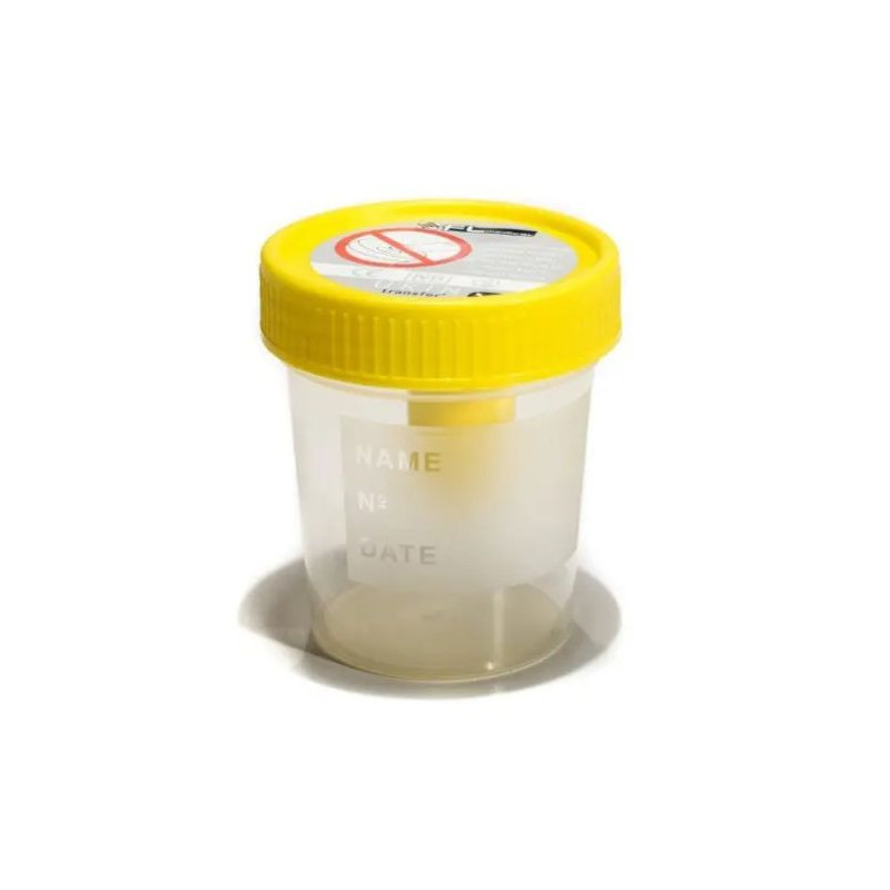 Contenitore urina per provette sottovuoto 1 pezzo