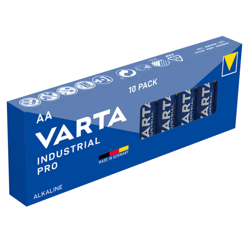 Batterie alcaline varta industrial - stilo aa - conf. 10 pz. Batterie alcaline varta industrial - stilo aa - conf. 10 pz.