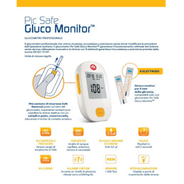 Strisce per la misurazione della glicemia Pic Safe - Conf.25 pz.