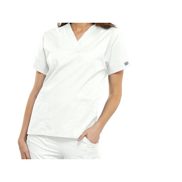 Casacca Scollo A V Cherokee Originals - Donna L - Bianco - 1 Pz.