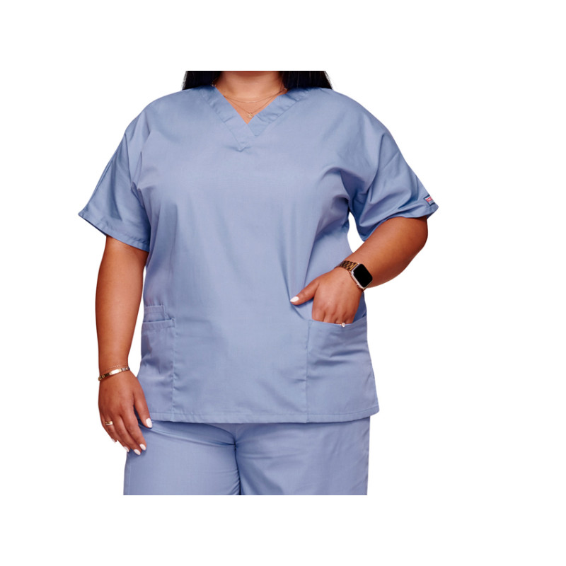 Casacca Scollo A V Cherokee Originals - Donna S - Celeste - 1 Pz. Casacca Scollo A V Cherokee Originals - Donna S - Celeste - 1 Pz.