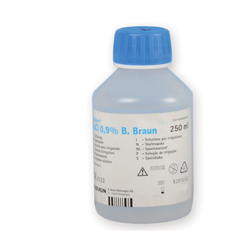 Soluzione salina sterile B-Braun Ecotainer - 250 ml - Confezione singola