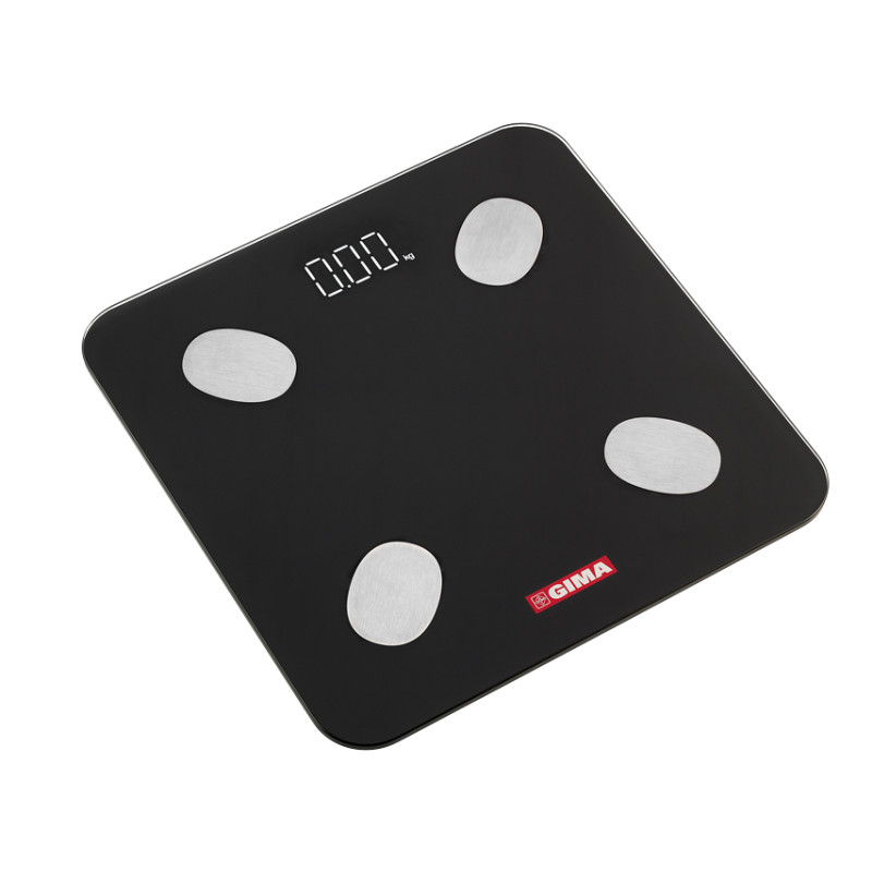 Bilancia body fat gimafit con bluetooth - nera - 1 pz. Bilancia body fat gimafit con bluetooth - nera - 1 pz.