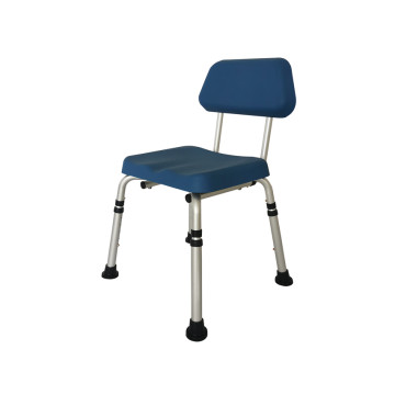 Sedia Da Doccia Con Schienale E Sedile In Pu - Portata 136 Kg - 1 Pz.