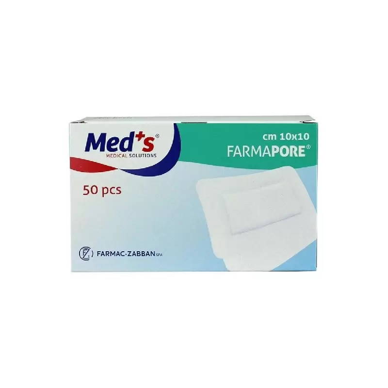 FarmaPORE Medicazione Adesiva in Cerotto 10 x 10 cm in TNT - Conf.50 pz. FarmaPORE Medicazione Adesiva in Cerotto 10 x 10 cm in TNT - Conf.50 pz.