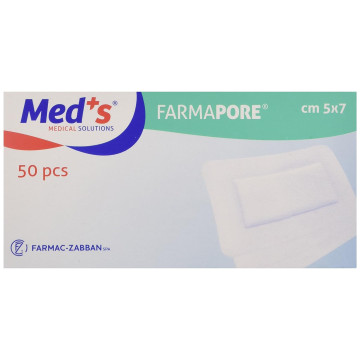 Medicazioni adesive sterili con cerotto tnt sterile cm 5x7 box 50 pz