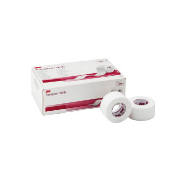 Cerotti Transpore 3M White - h 25 mm x 9,14 m - Conf.12 pz