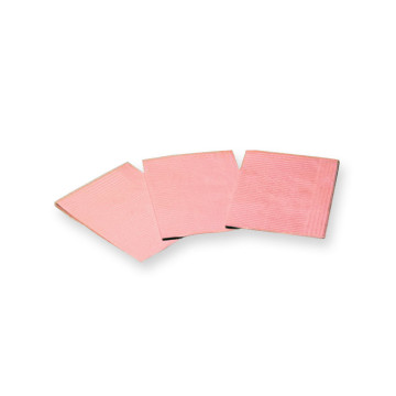 Salviettine politenate 33x45 cm - rosa - conf. 500 pz.
