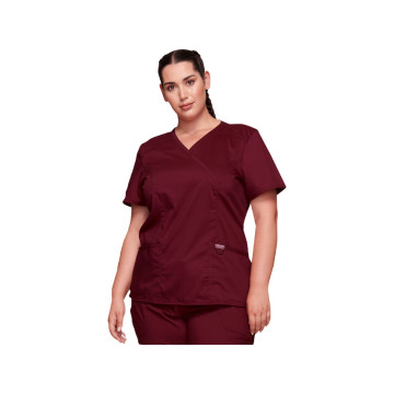 Casacca Finto Incrocio Cherokee Revolution - Donna Xl - Vinaccia - 1 Pz.